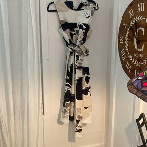 Black and cream and gold professional dress 
By N Natoti new with tags